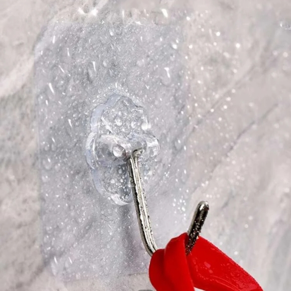 2 adhesive wall hooks - Picture 2 of 3